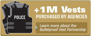 More than 1 million vests purchased by agencies; learn more about The Patrick Leahy Bulletproof Vest Partnership (BVP) Program 